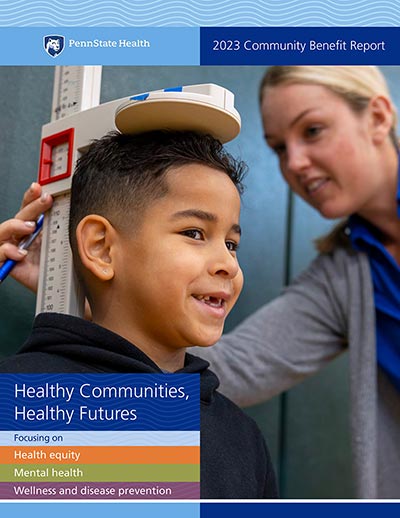Thumbnail image of 2023 Community Benefits Report cover.