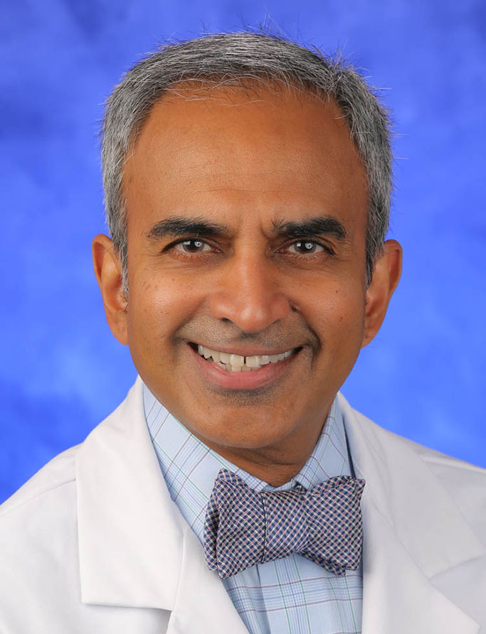 Krish Sathian, MBBS, PhD, is Chair of the Department of Neurology at Penn State College of Medicine. He is pictured in a professional head-and-shoulders photo.