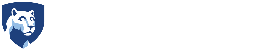 The Penn State Health Children's Hospital logo, showcases a traditional shield design with a lion and the institution's name.