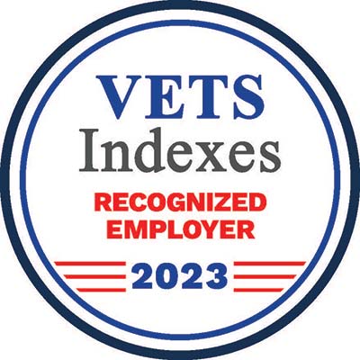 Vets Indexes Recognized Employer 2023 badge