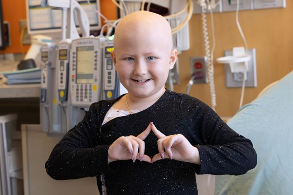 Image of young child in a hospital setting.