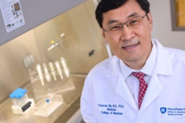 Dr. Thomas Ma, professor and chair of the Department of Medicine at Penn State College of Medicine, smiles for a photo
