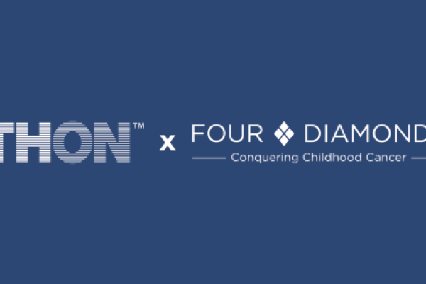 THON and Four Diamonds logos are placed side-by-side.