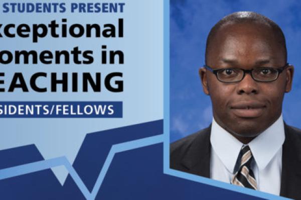 Graphic includes a photo of Dr. Adeshina Adeyemo with the words "Exceptional Moments in Teaching."