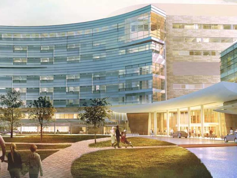 Penn State Children's Hospital expansion rendering
