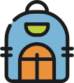 icon for children's backpack
