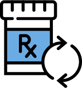 Request prescription renewals icon