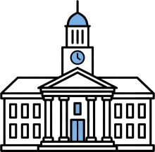Icon of a college or university building