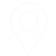 An outline of a pin that shows where you're located on a map.