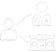 A person has connecting lines to a doctor or a building.